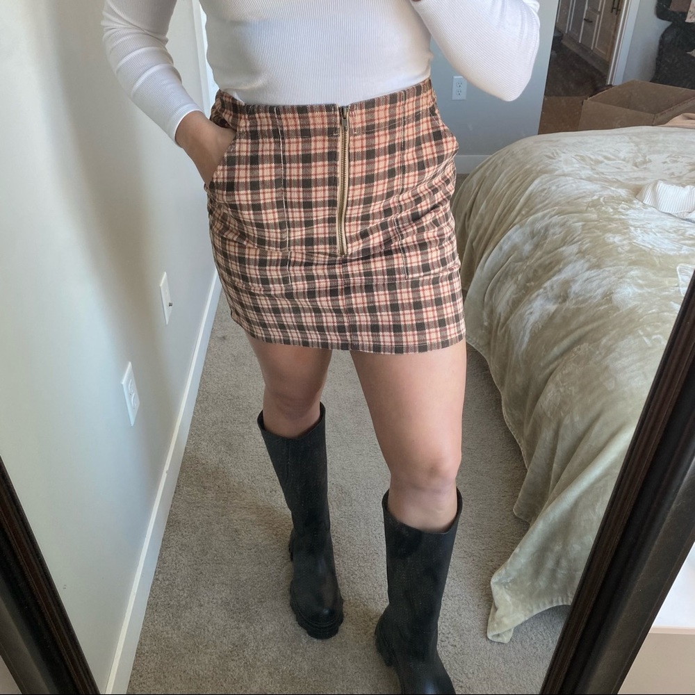 Wild Fable Plaid Mini Skirt
